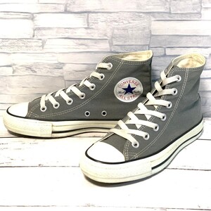 R7286bL CONVERSE コンバース ALL STAR キャンバスオールスターHI ハイカットスニーカー グレー チャコール レディース 23.5cm 1C988 