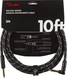 Fender フェンダー DELUXE TWEED CABLE Deluxe Series Instrument Cable, Straight/Angle, 10