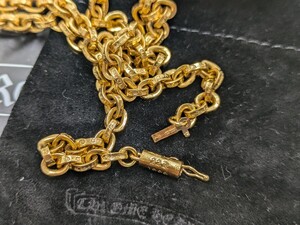 中古美品　CHROME HEARTS クロムハーツ　ペーパーチェーン　20インチ　22k 