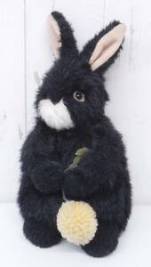 昭和レトロ 当時物 ＊レトロぬいぐるみ ＊サンアロー ＊黒いうさぎ クロウサギ ＊THE RABBITS