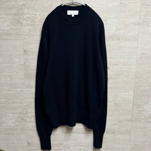 STUDIO NICHOLSON スタジオニコルソン SNM-705 SORELLO 7GG CREW NECK JUMPER ニット sizeS ネイビー 【中目黒B2】