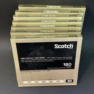 使用済 Scotch 218-1/4-R180 オープンリールテープ 7本セット Jank