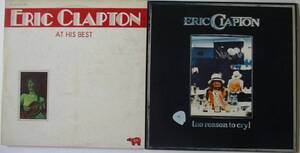 LP。ERIC CLAPTON・AS HIS BEST、ノー・リーズン・トゥ・クライ。２枚セット。RSO。