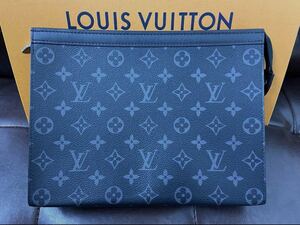 極美品 LOUIS VUITTON ルイヴィトン ポシェット ヴォワヤージュ クラッチバッグ セカンドバッグ モノグラム エクリプス RFIDモデル M61692