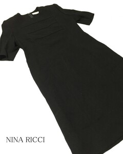 ■　NINA RICCI ニナリッチ ワンピース size　7AP /黒 ★