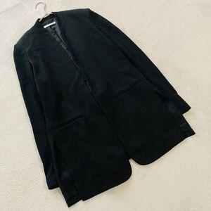 【HELMUT LANG】ヘルムートラン ノーカラージャケット ロング