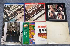 LP /BEATLES ビートルズ レコード/ まとめて売り/7枚セット/赤盤在中/The Beatles/BEATLES ビートルズ Abbey Road/ポスター/NF112124