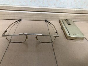 ★　KANDA　カンダ　眼鏡　メガネ　折り畳み式　ケース付き　老眼鏡　収納式