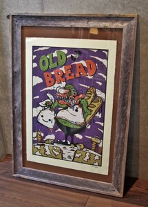 未使用品 CUNE 15ss OLD BREAD 古いパン シルクスクリーンポスター 日本製 ハーネミューレ製版画用紙 100枚限定 シリアルナンバー入り