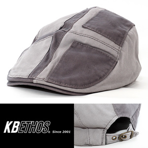 ハンチング 帽子 ケービーエトス KB ETHOS CLASSIC NEWSBOY IVY グレー ツートン 正規品 KBM-226-GRY アメリカ NYC USA