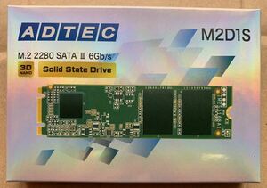 【未開封品】ADTEC 3D NAND SSD M.2 2280 SATA 240GB M2D1S ADC-M2D1S80-240G