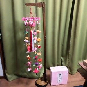  新品 訳あり 吊るし飾り さげもん 雛祭り　スタンド付き