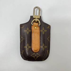 H4510 Louis Vuitton ルイ ヴィトン 小物ケース モノグラム ブラウン ゴールド金具 マジックテープ フック付き アクセサリー