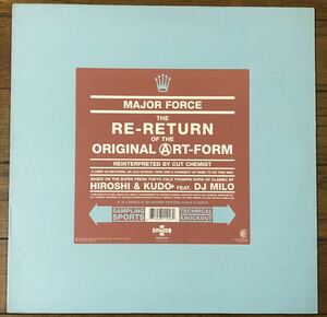 Major Force - The Re-Return Of The Original Art-Form (Reinterpreted By Cut Chemist) UK盤 12インチ 藤原ヒロシ KUDO カラーヴァイナル