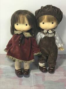昭和レトロ セキグチ ソフビ 人形 女の子 ペア 2体セット 日本製 インテリア コレクション 当時物 現状品