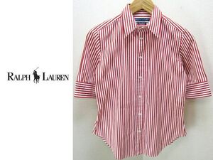 ●ラルフローレン RALPH LAUREN★スリムフィット半袖シャツ9●BF