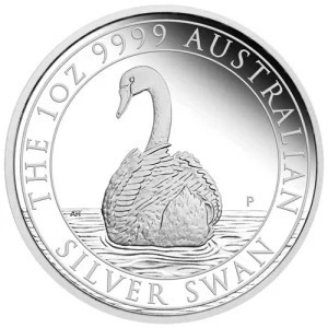 [保証書・カプセル付き] 2023年 (新品) オーストラリア「白鳥・ハクチョウ・スワン」純銀 1オンス プルーフ 銀貨