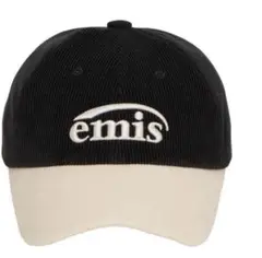 emis エミス CORDUROY TWO-TONE BALL CAPBLACK