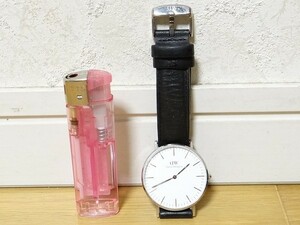 中古 ダニエルウェリントン Daniel Wellington B36S1 腕時計 シリアルナンバー入り 現状