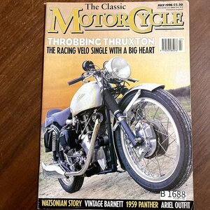 B1688 1996　 「The Classic MOTOR CYCLE」クラシックモーターサイクル 英国　旧車雑誌　英国車 古本　雑誌 旧車　ビンテージ　自動車