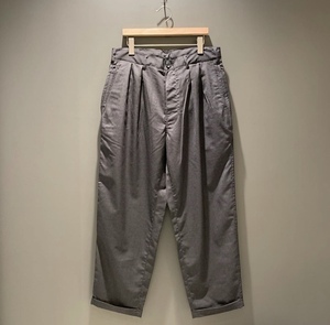 2020 summer SSZ WOOL TRO トロピカル 2P SLACKS スラックス パンツ グレー 灰 size: S 新品未使用 即発送可 他多数出品中