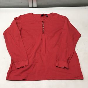 送料無料★GAP ギャップ★長袖Tシャツ トップス★赤★メンズ　Mサイズ#51016sbf