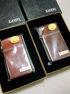 zippo HARDY AMIES 両面加工1993年製 2種セット 展示未使用