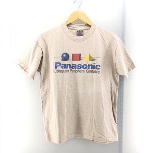 【中古】ONEITA 90s Panasonic 企業Tシャツ アイボリー サイズM　オニータ[240024466551]