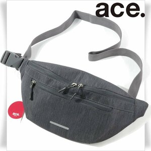 新品1円～★ace.TOKYO エース ACE コルティ ウエストポーチ ボディバッグ ウエストバッグ グレー 軽量 正規店本物 ◆9132◆　