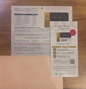 三越伊勢丹 株主優待カード 限度額200万円（割引上限額20万円）