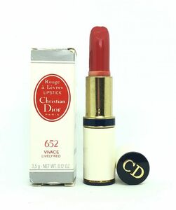 DIOR クリスチャン ディオール ルージュ ア レーヴル #652 口紅 3.5g ☆残量ほぼいっぱい　送料140円