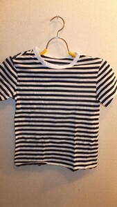 ★GU JAPAN★Ladies stripe tops ストライプレディーストップス　USED IN JAPAN　サイズS