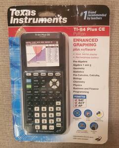 ★新品未開封 紙箱ダメージ有 Texas Instruments TI-84 Plus CE グラフ電卓