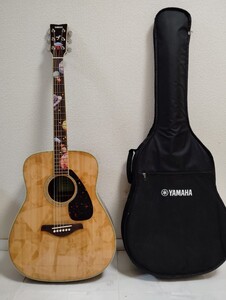 ヤマハ　YAMAHA　FG830 アコースティックギター全長約:105cmソフトケース付き　現状販売