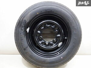 ●未走行 15インチ 日産純正 鉄ホイール 15×5.5K 6穴 1本 ダンロップ SPLT33M 195/75R15 109/107LT 2019年 アトラス 棚K-3