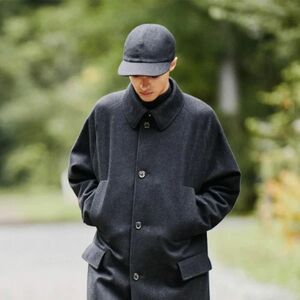 定価16500円 MARKAWARE SPORTS CAP CASHMERE MELTON カシミア メルトン スポーツ キャップ A21C-14AC01C マーカウェア