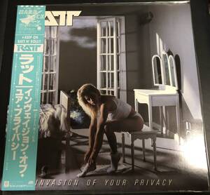 LP【HR ・ HM】Ratt / Invasion Of Your Privacy【Atlantic P-13143・85年国内盤帯付き・Stephen Pearcy・LAメタル】