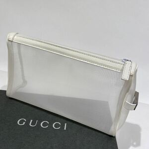 K00185 　グッチ　ポーチ　GUCCI 　メッシュポーチ