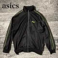 asics トラックジャケット ロゴ ライン 大きいサイズ 4L? 90s