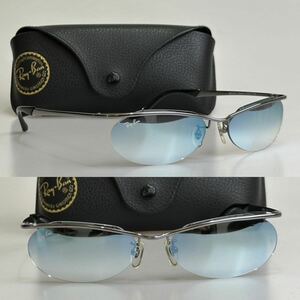 美品◆希少!!イタリア製 RAY-BAN レイバン RB3233 004/Z1 グラデーションブルーミラーレンズ サングラス ルクソティカ