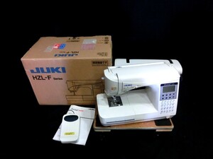 1000円スタート ミシン JUKI Exceed F300 MODEL HZL-F300JP ジューキ ハンドクラフト 手工芸 通電確認済み ケース 箱付 12 ミD1018