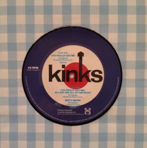 激レア(限定＆入手困難)：新品マニアック・ピクチャー・シングルレコード 【The kinks】