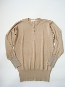 JOHN SMEDLEY IMPERIAL KASHMIR 英国製シルクカシミアセーター sizeS ジョンスメドレー ヘンリーネック シルクカシミヤ