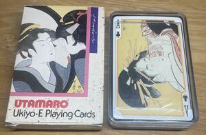 【未開封】浮世絵トランプ　UkiyoE Playing Card RED UTAMARO