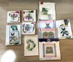 DMC 刺繍キット　クロスステッチキット　刺繍糸　色々まとめて