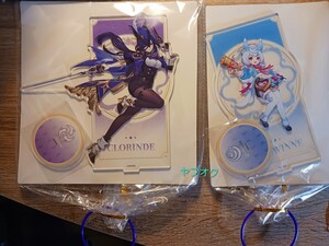 【未開封・プライズ品】原神×Gigo ～水花舞う遊宴へ～クロリンデ&シグウィン ビッグ アクリルスタンド