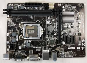 【中古パーツ】BIOS確認のみ、GIGABYTE GA-H81M-D3V-JP マザーボード ＩＯパネル LGA1150 ■MB4047