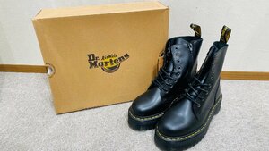 【YST0914.5-719】1円スタート 未使用 Dr.Martens ドクターマーチン JADON UK7 ブーツ シューズ 厚底 ブラック 15265001 レザー 保管品