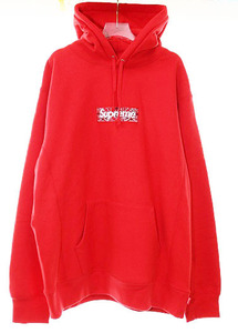 シュプリーム SUPREME 19AW BANDANA BOX LOGO HOODED SWEATSHIRT RED XLサイズ バンダナ ボックスロゴ フーディー スウェット レッド ☆AA