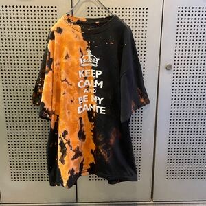 古着　ヴィンテージ　vintage Tシャツ　ブリーチTシャツ　リメイク　リメイクTシャツ　ビックサイズ　個性派